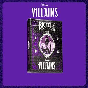 Bicycle x Disney Villains Purple Edition NIB